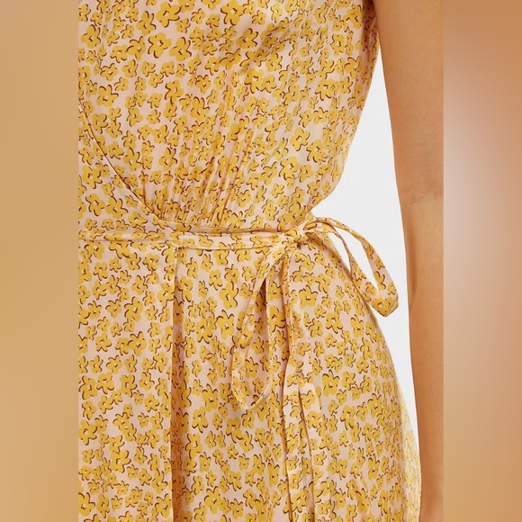 NWT Auguste the Label Dean Sierra Wrap Maxi Dress Yellow, Size 8 - Picture 6 of 16